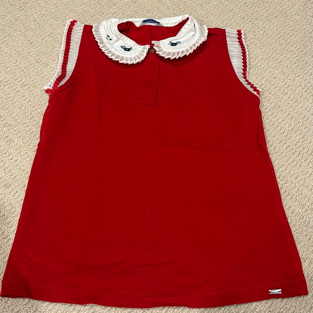 Mayoral girl's tank with floral detail